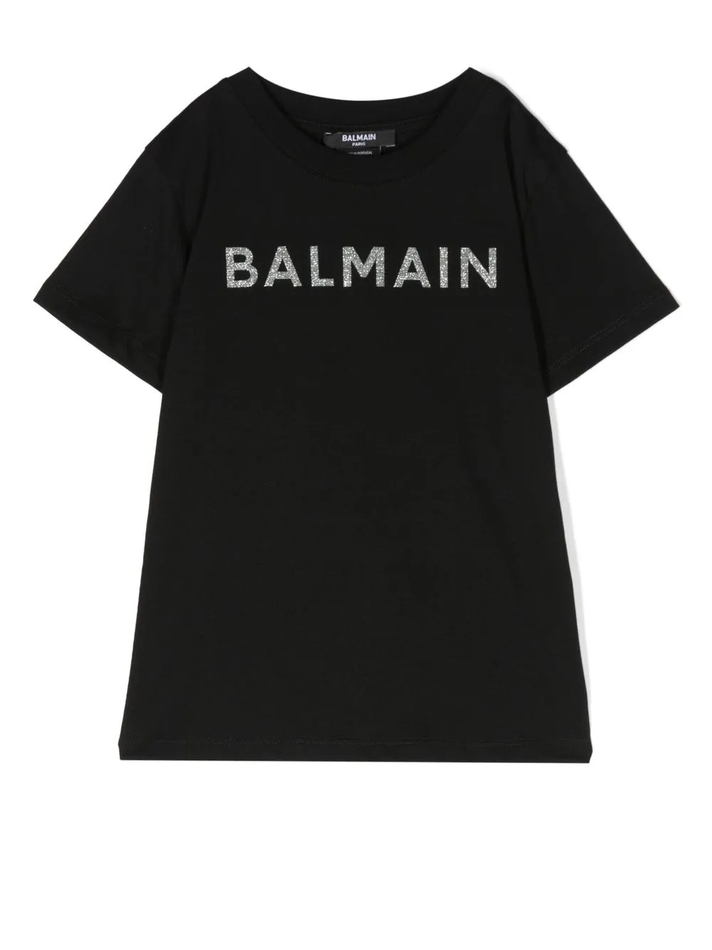 

Balmain Kids playera manga corta con logo estampado - Negro