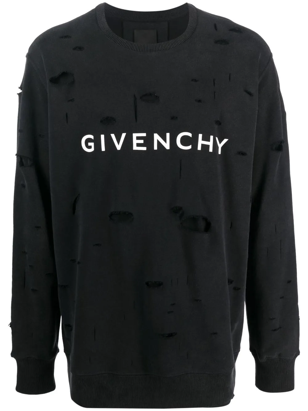 Rebobinar Injusto colegio Givenchy Sudadera Con Detalles Rasgados y Logo Estampado - Farfetch