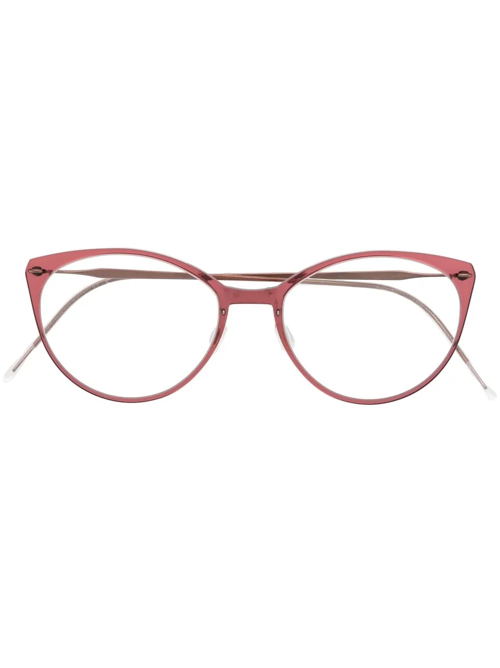 

Lindberg round cat-eye sunglasses - Red