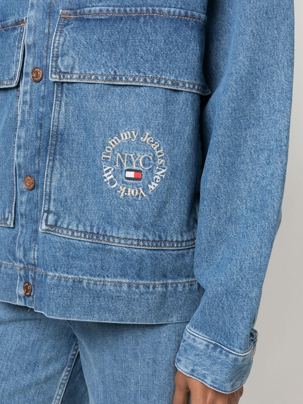 Jeans embroidered-logo Denim - Farfetch