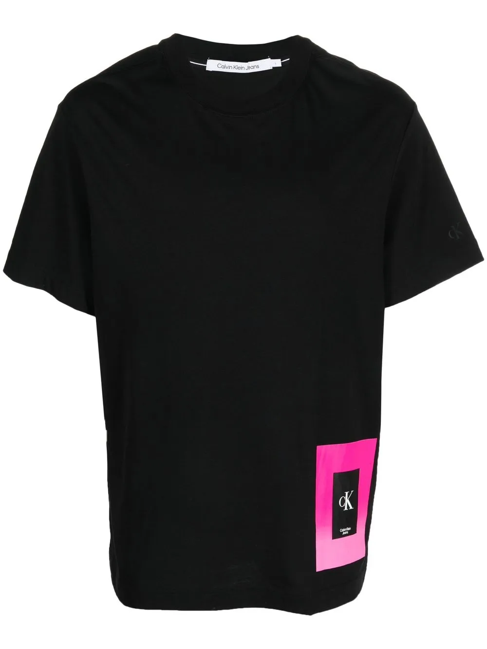

Calvin Klein Jeans playera con logo estampado - Negro