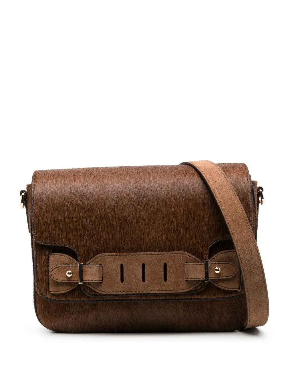 

Tila March Linda leather satchel bag - Brown