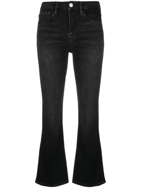 FRAME vaqueros capri de talle medio