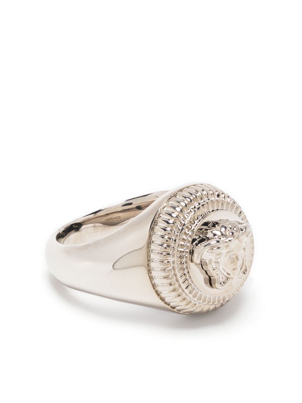 Versace Medusa Head Ring In Silver | ModeSens