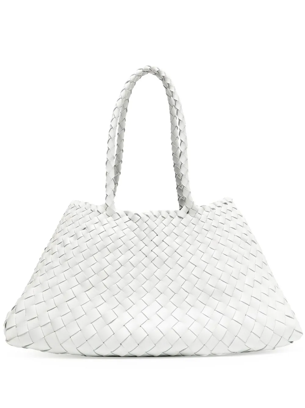 

DRAGON DIFFUSION Santa interwoven tote bag - White