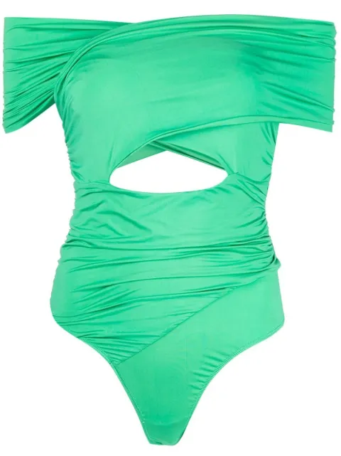 Fleur Du Mal body con diseño cruzado