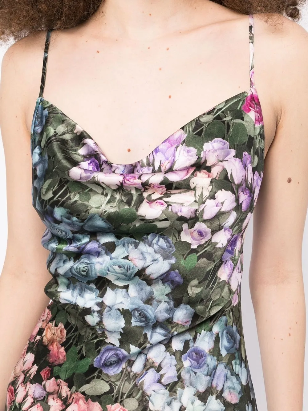 Fleur Du Mal Kleid Mit Rosen-print In Multicolour