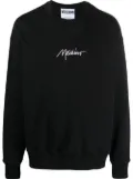 Moschino logo-print crew-neck sweatshirt - Black