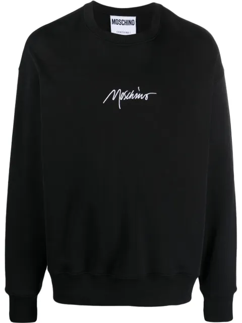 Moschino logo-print crew-neck sweatshirt