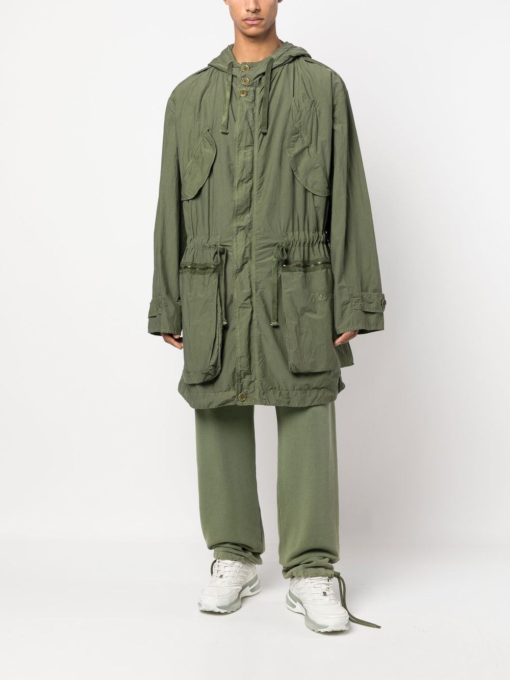 Moschino Parka met cargo zakken - Groen