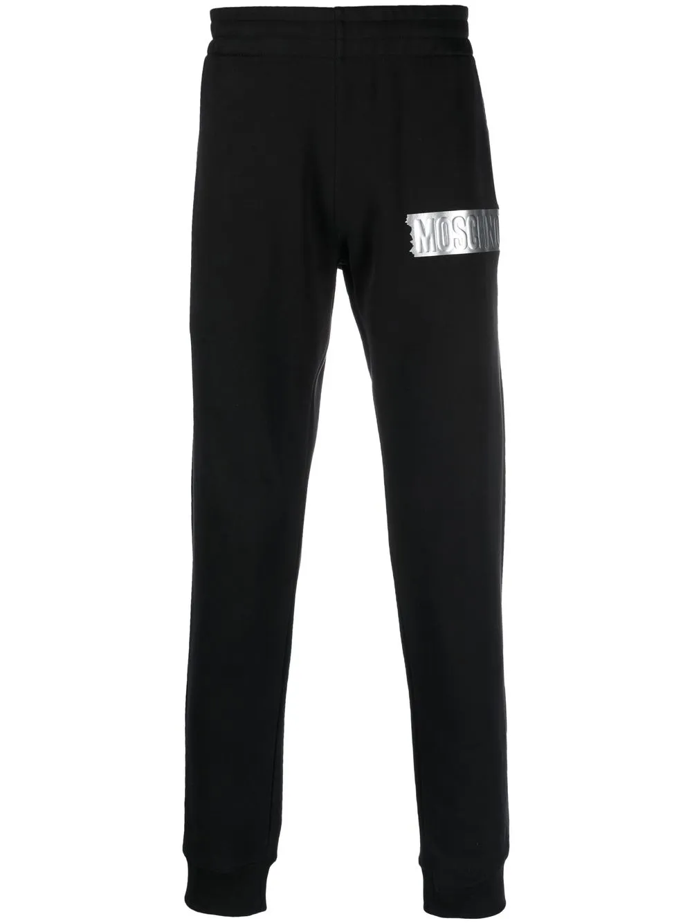 

Moschino logo-patch tapered sweatpants - Black