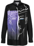 Moschino logo illustration-print shirt - Black