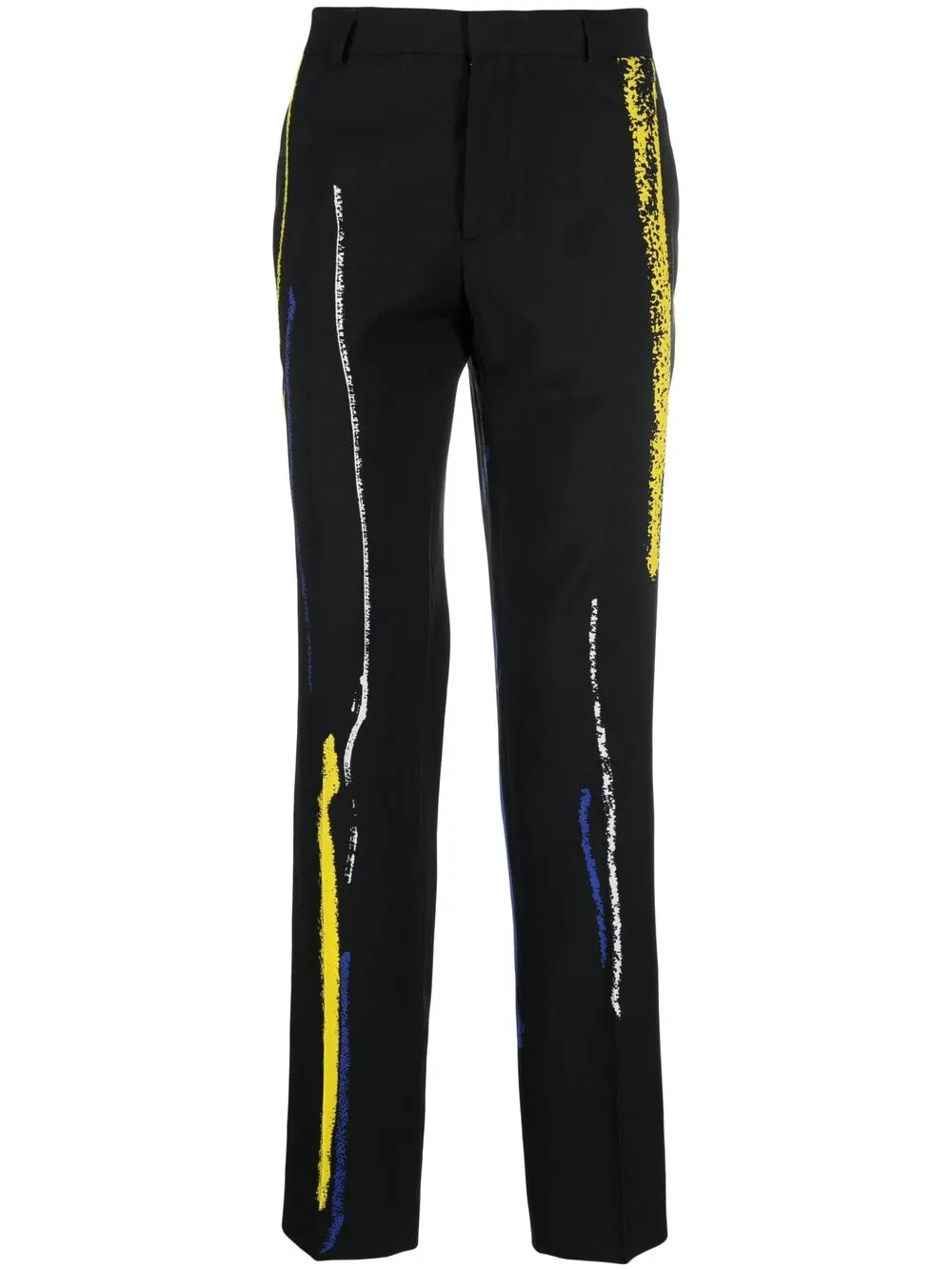 

Moschino pantalones rectos con estampado gráfico - Negro