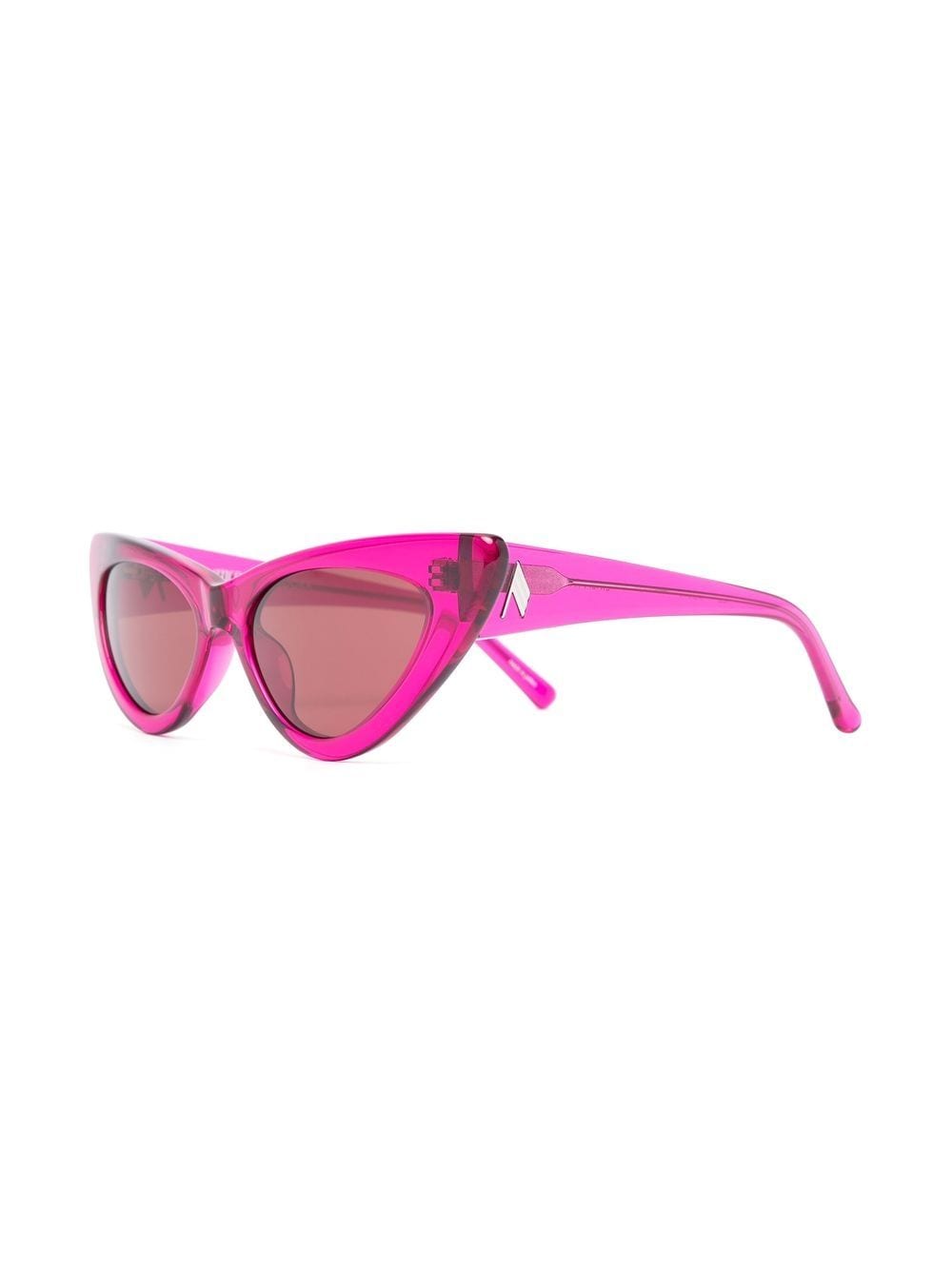 The Attico Dora zonnebril met cat-eye montuur - Roze