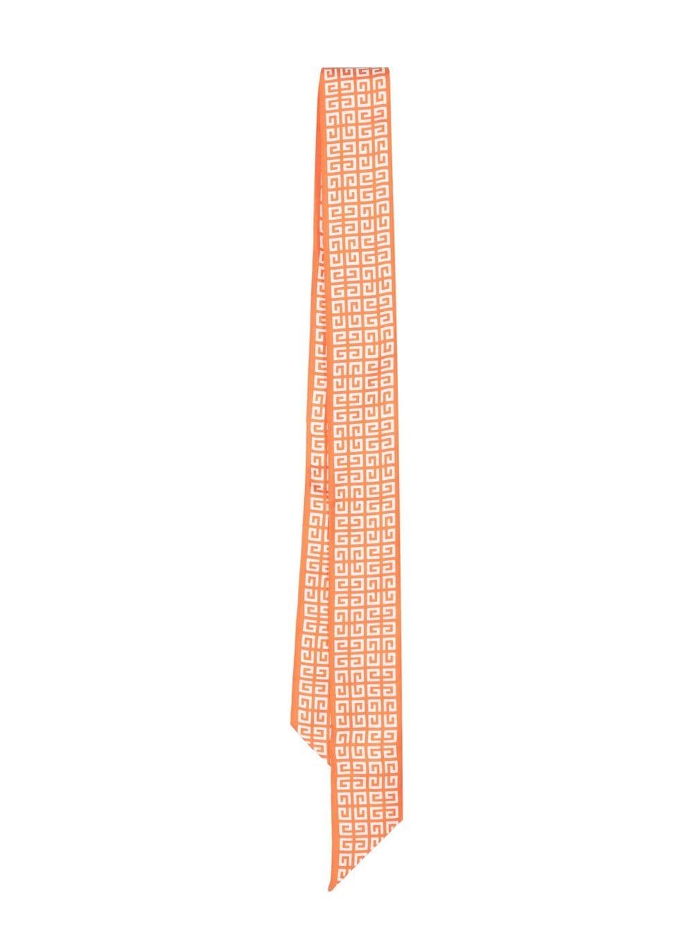 Givenchy monogram-print silk scarf-tie