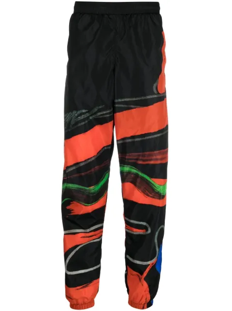 Moschino abstract-print track pants