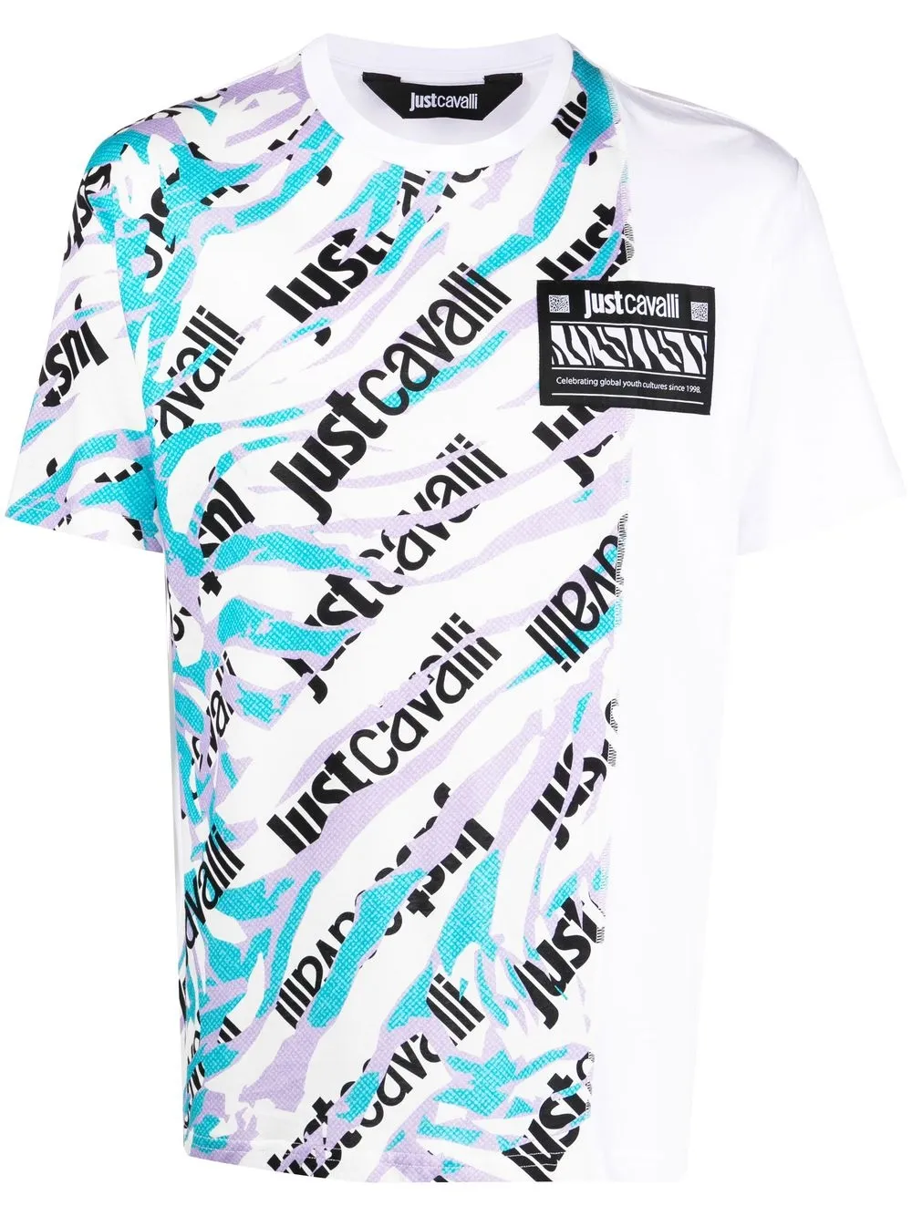 

Just Cavalli logo-print short-sleeve T-shirt - White