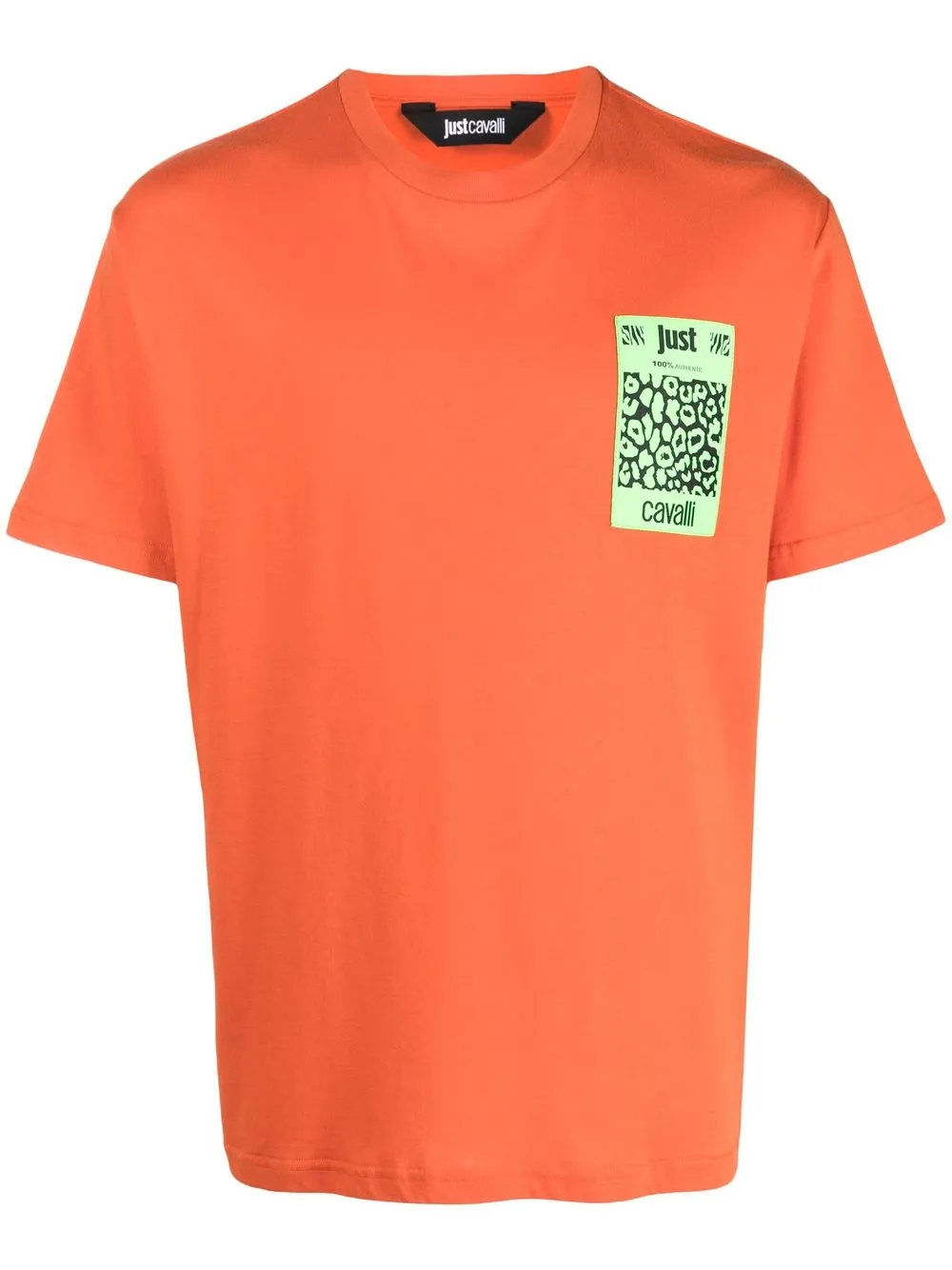 

Just Cavalli logo-patch short-sleeve T-shirt - Orange