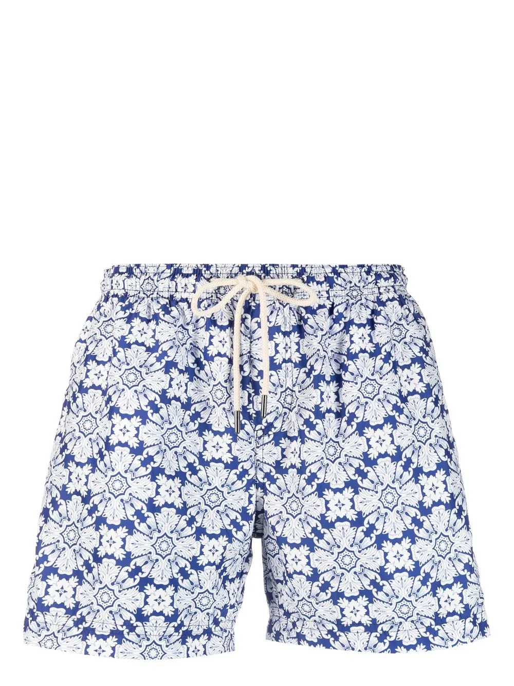 PENINSULA SWIMWEAR ジオメトリックプリント トランクス水着 - ブルー PENINSULA SWIMWEAR ジオメトリックプリント トランクス水着 - ブルー