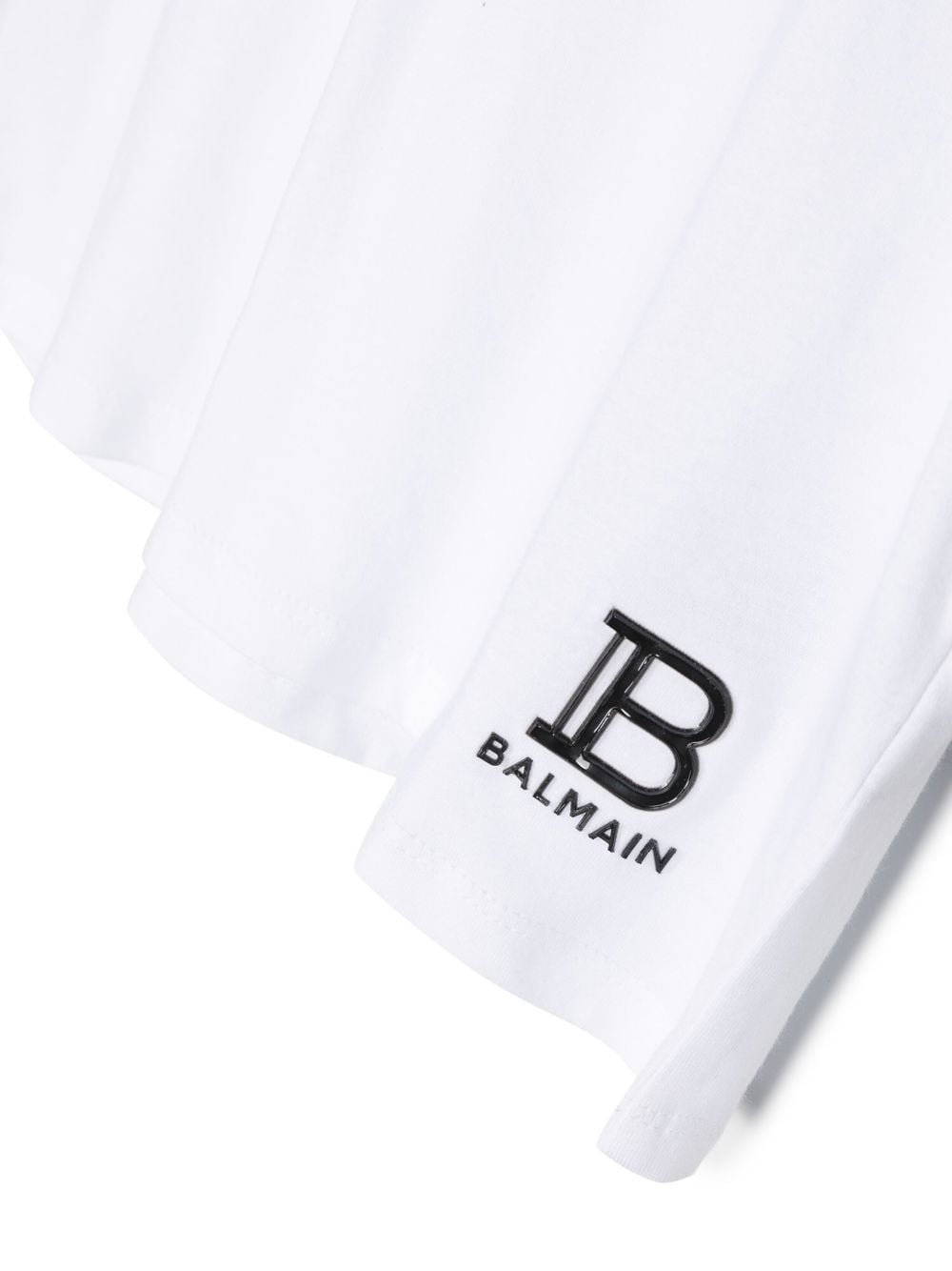 Shop Balmain Logo-print Short-sleeve T-shirt In 白色
