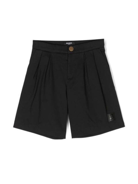 pleated tailored shorts