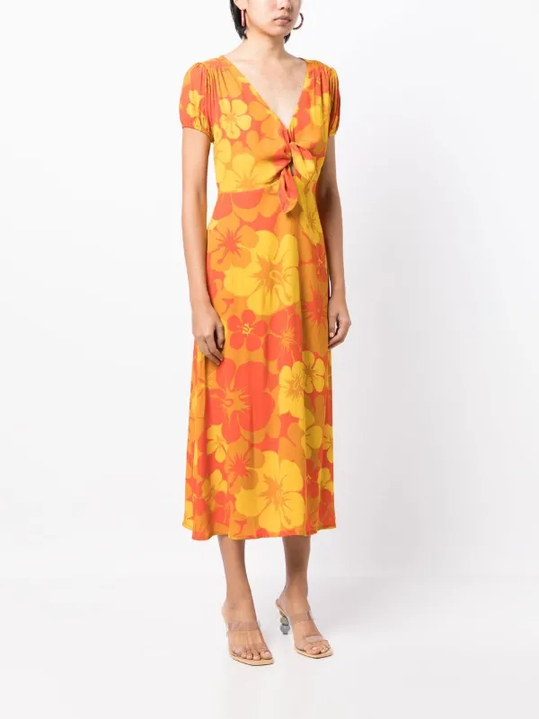 open lace back dress Faithfull The Brand Biarritz Singlet Maxi Dress in Terracotta Ombre  Coco  & Lola