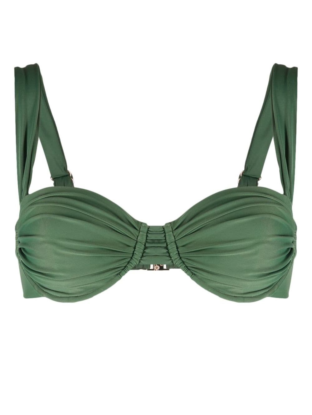 faithfull the brand sol bikini top - green