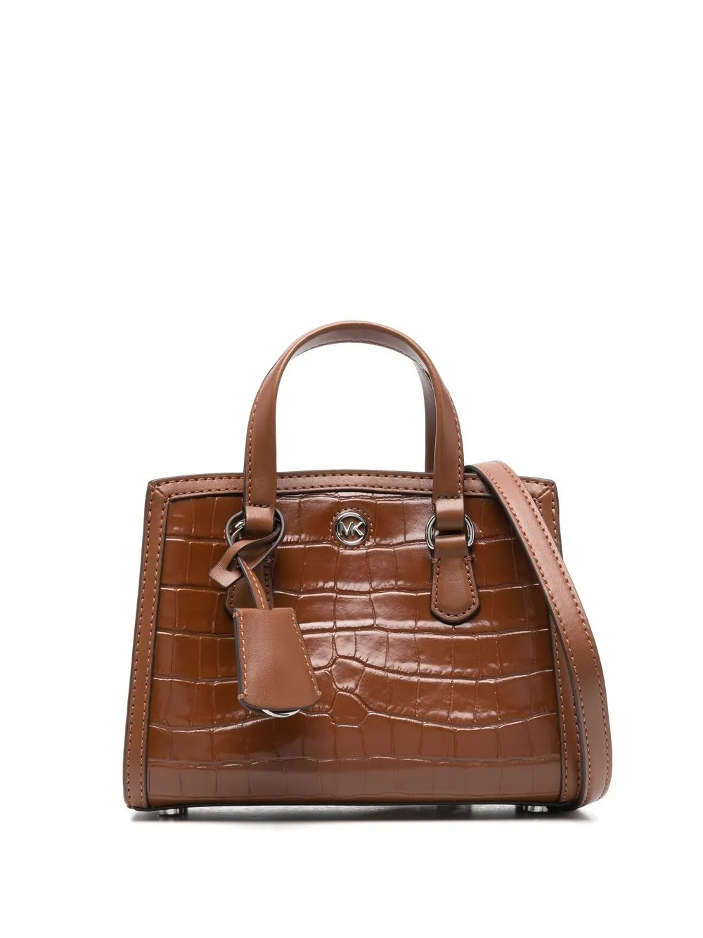 

Michael Michael Kors tote con placa del logo y efecto de cocodrilo - Marrón