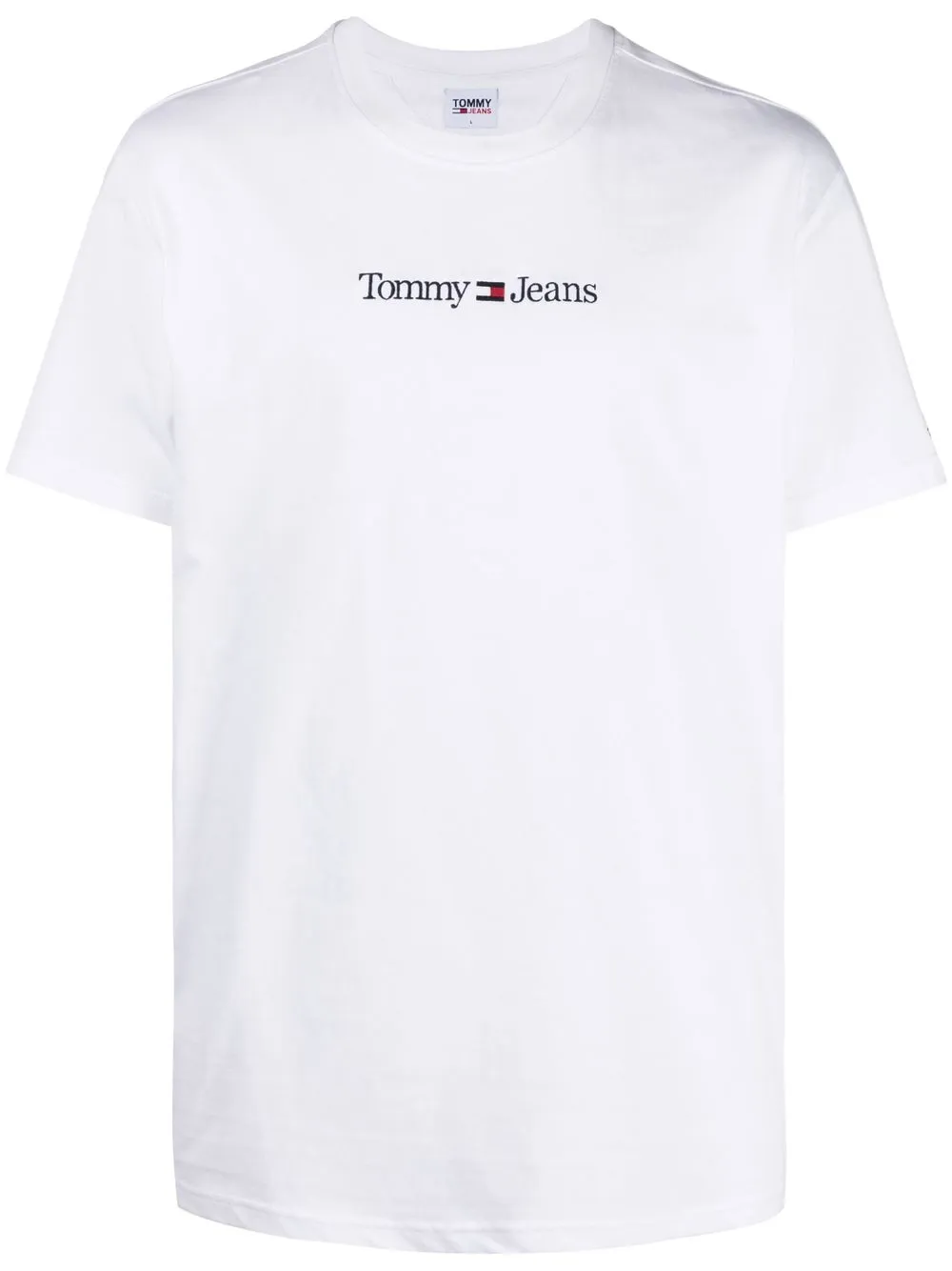 

Tommy Jeans logo-embroidered cotton T-shirt - White