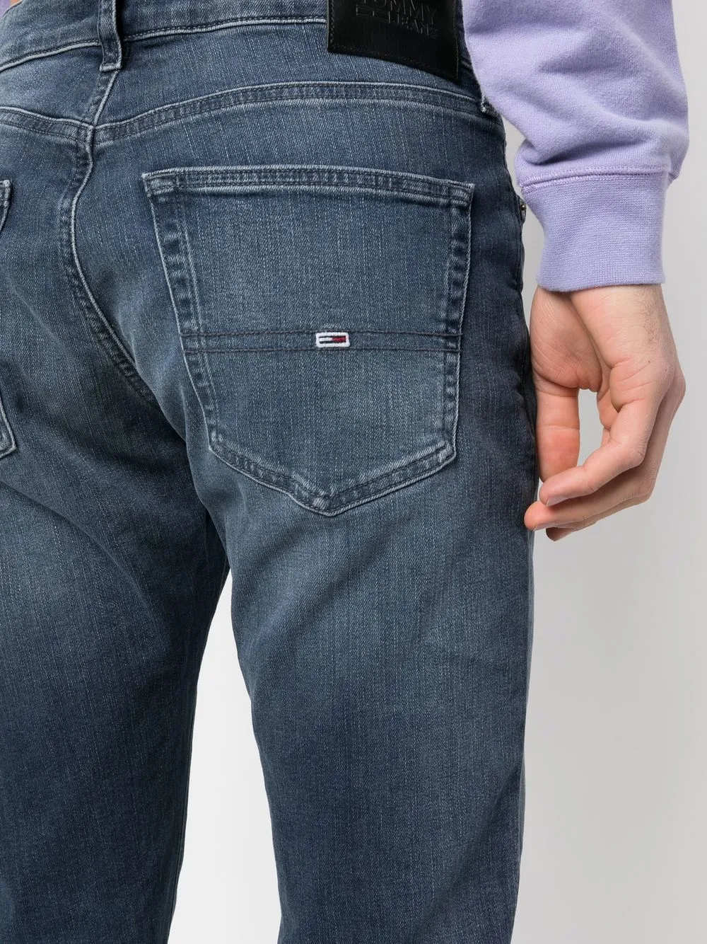 Tommy Jeans Scanton Mid-rise Slim-fit Jeans In Blue
