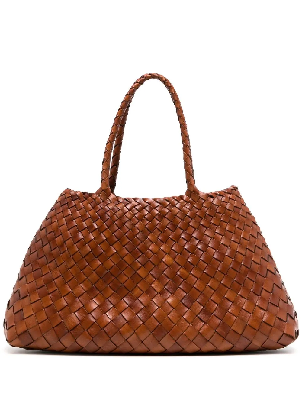 

DRAGON DIFFUSION woven leather shoulder bag - Brown