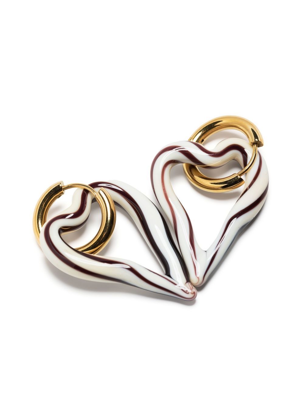 Sandralexandra Heart Of Glass Hoop Earrings - Farfetch