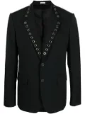 Alexander McQueen eyelet-detail blazer - Black