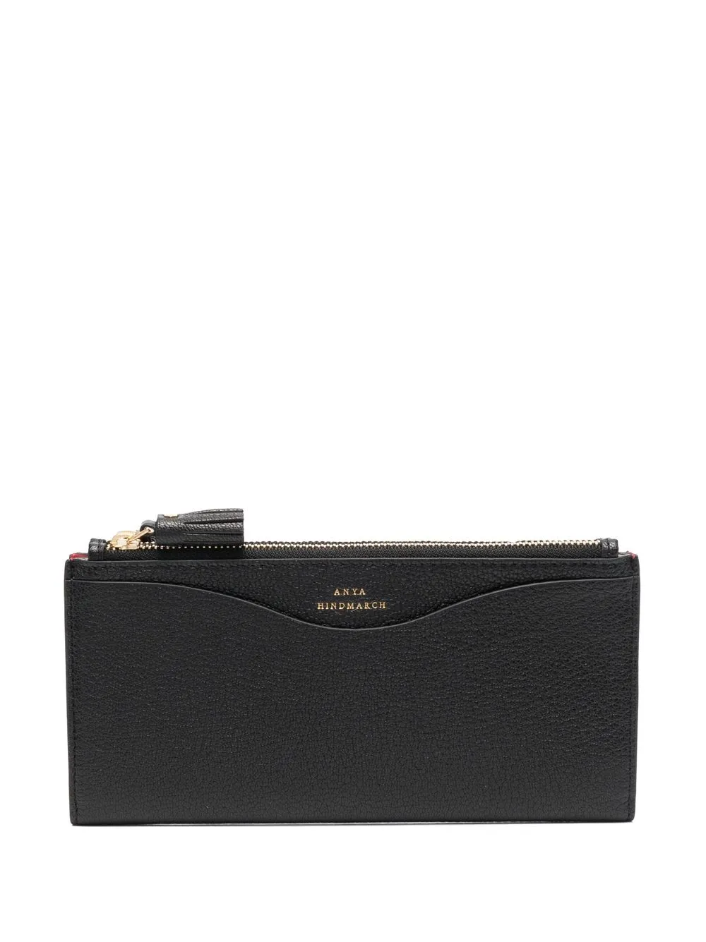 

Anya Hindmarch logo-stamp bi-fold wallet - Black