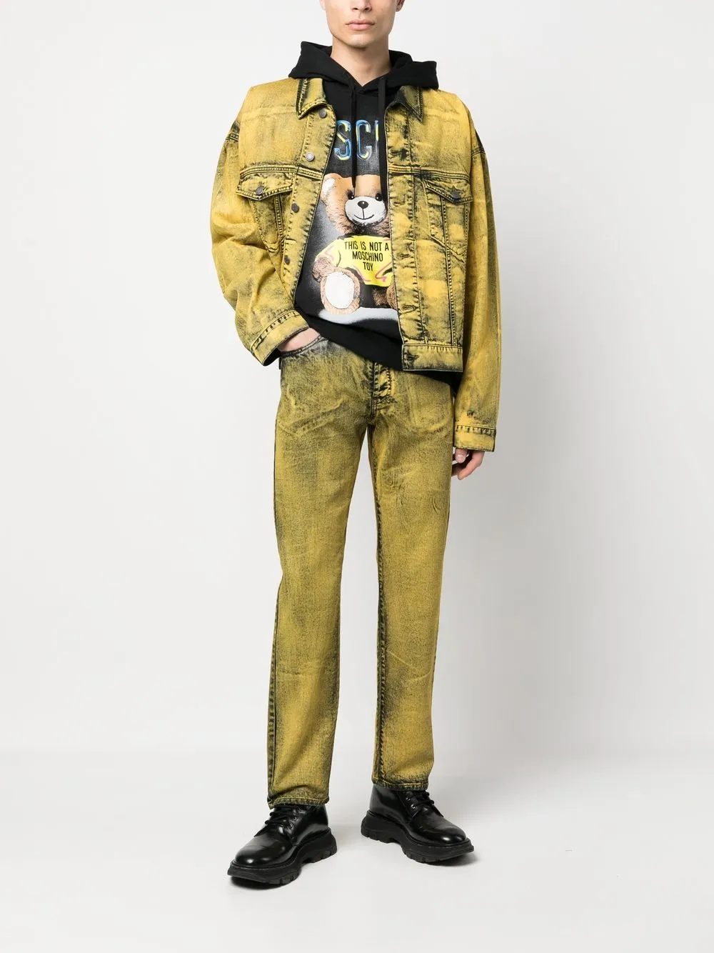Moschino Denim jack - Geel
