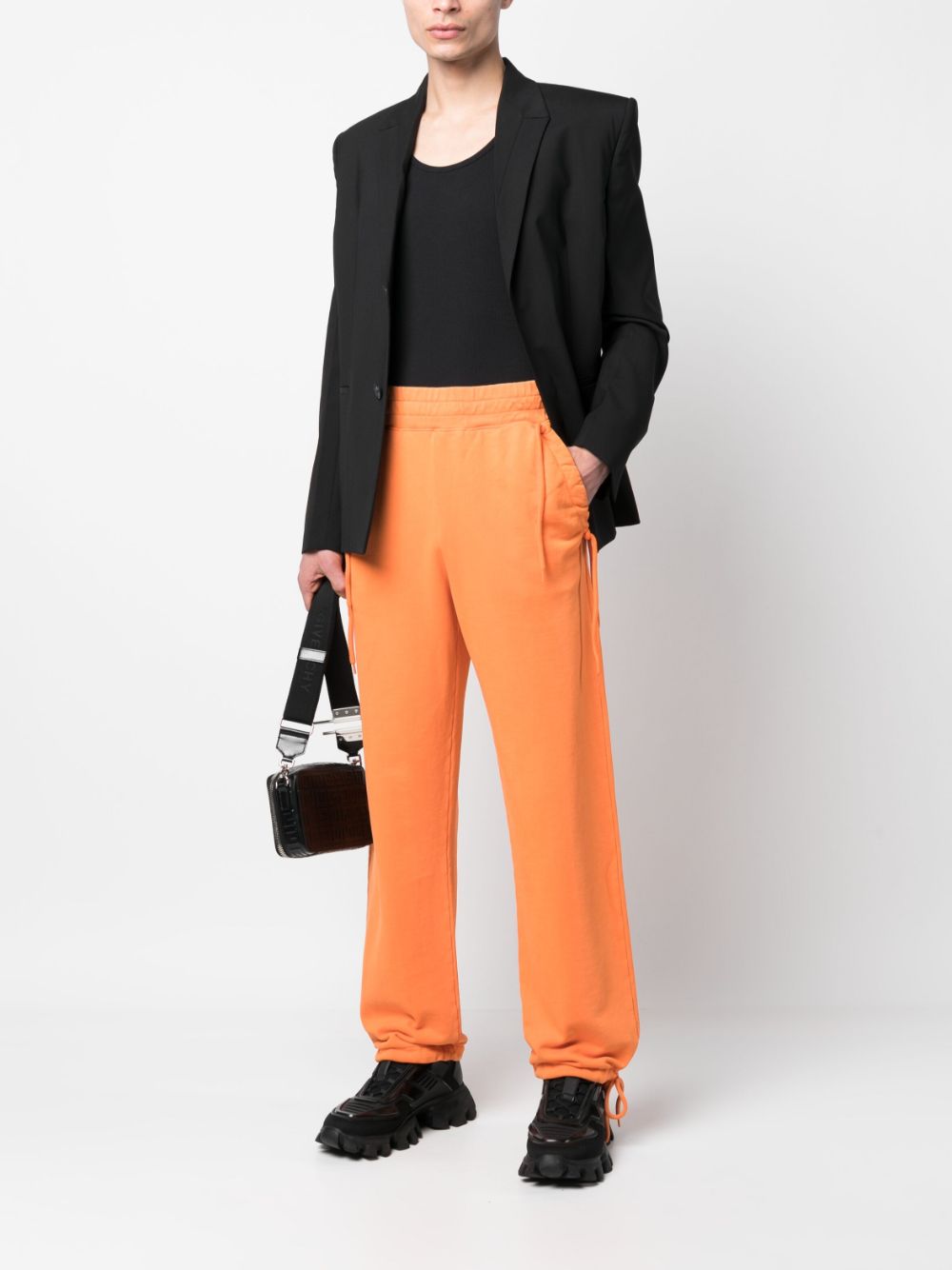 Moschino Broek met trekkoord - Oranje