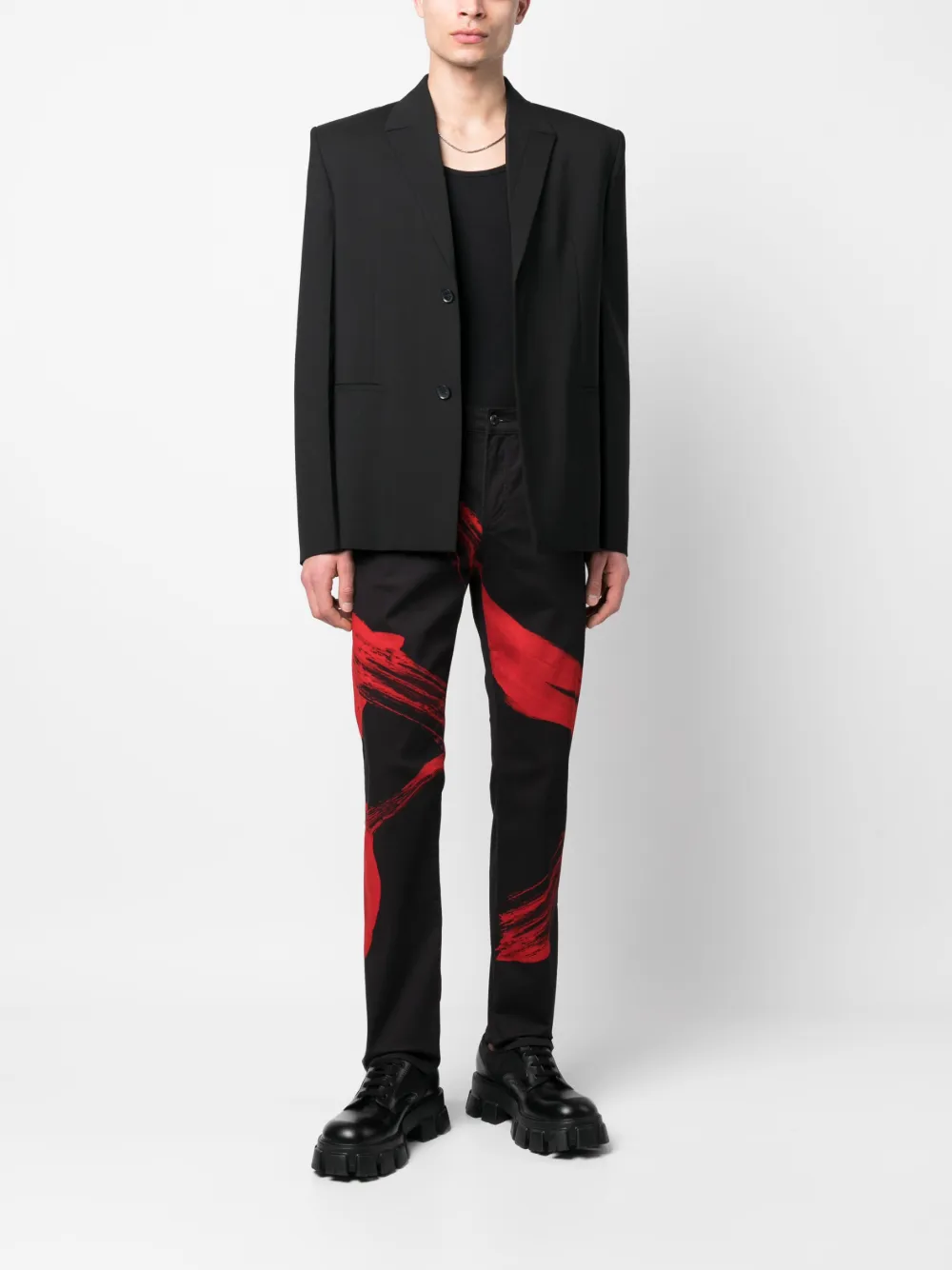 Moschino Stretch broek - Zwart