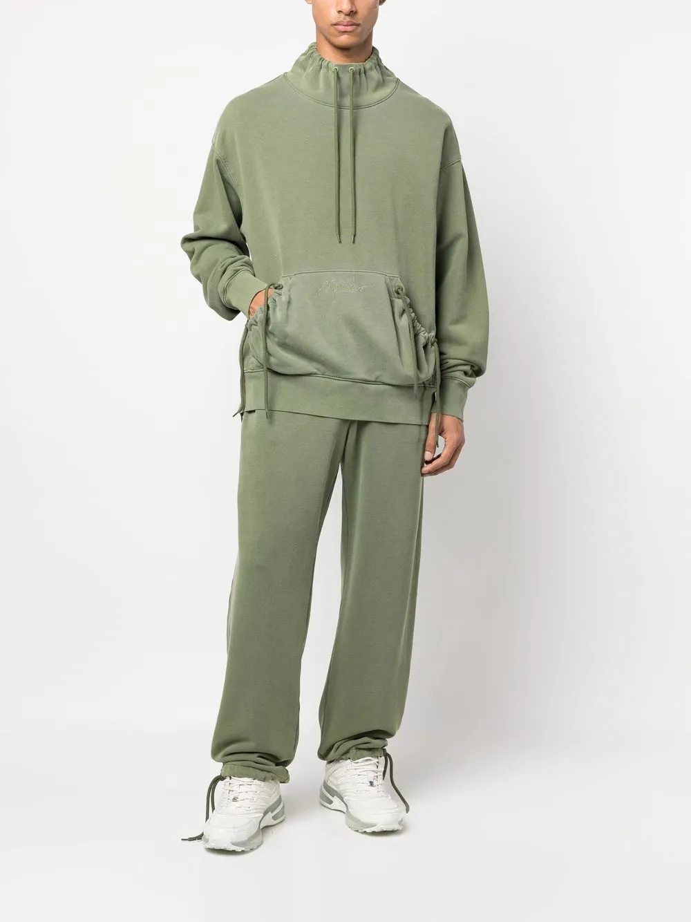 Moschino Broek met trekkoord - Groen
