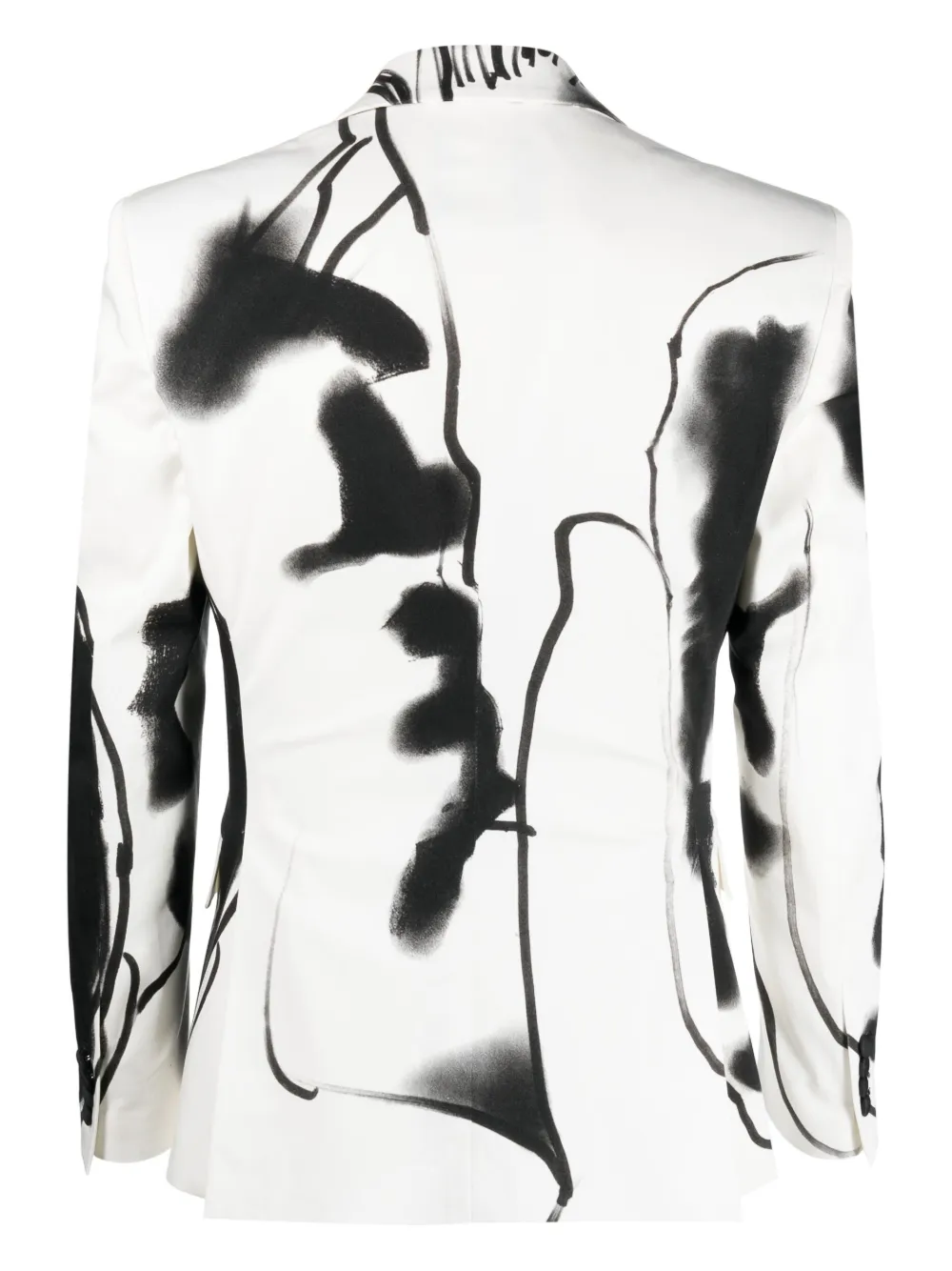 Moschino Blazer met print - Wit