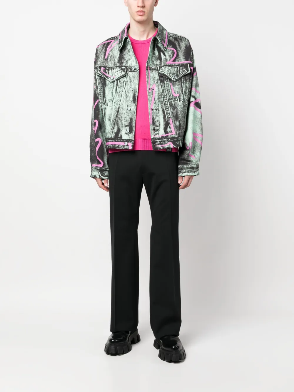 Moschino Denim jack - Groen