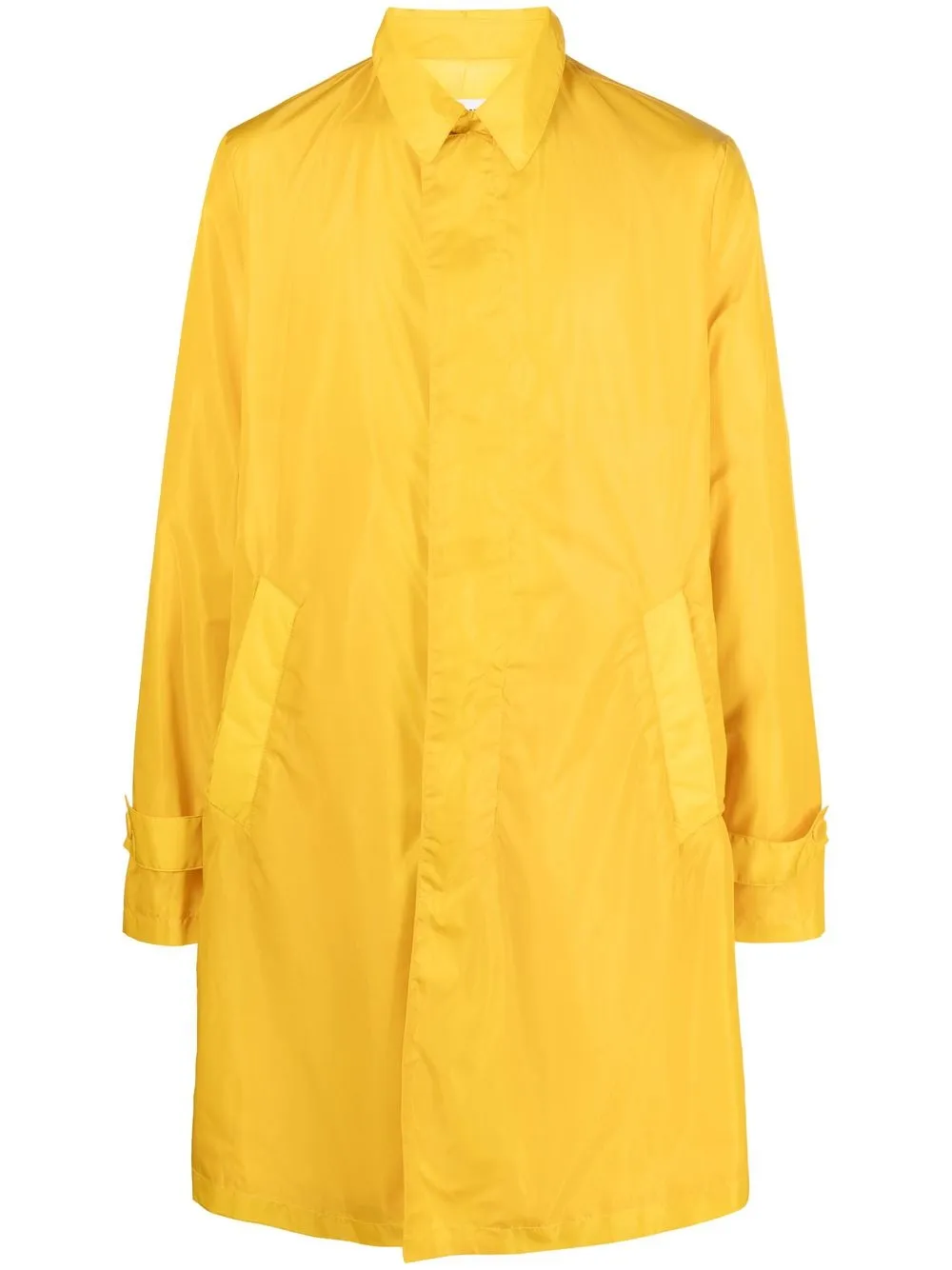 Moschino impermeable con estampado gráfico - Amarillo
