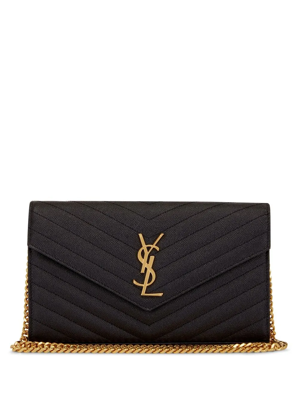 Saint Laurent Cassandre Clutch In Black