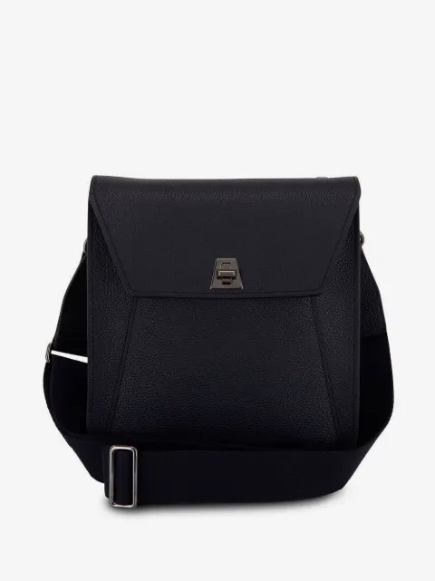 Akris twist-lock leather crossbody bag