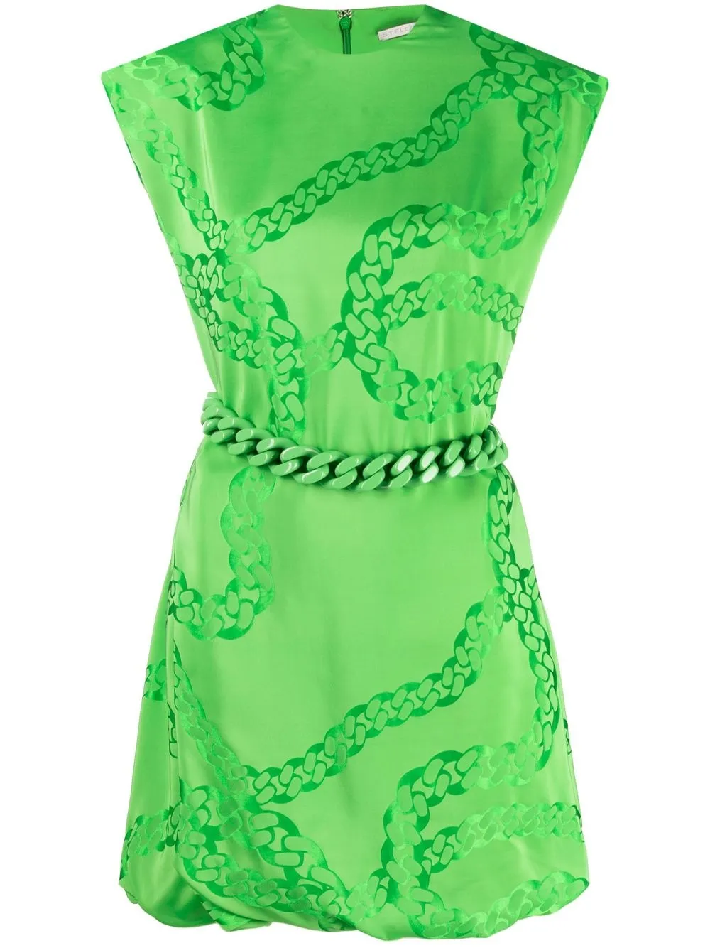 

Stella McCartney vestido corto con detalle de cadena - Verde