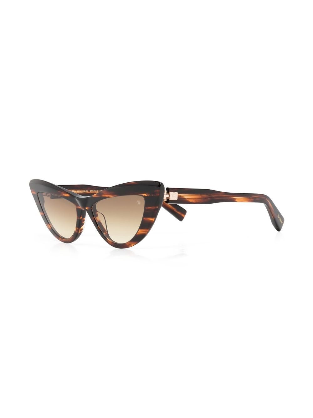 Shop Balmain Eyewear Jolie Cat-eye Sunglasses In Brown