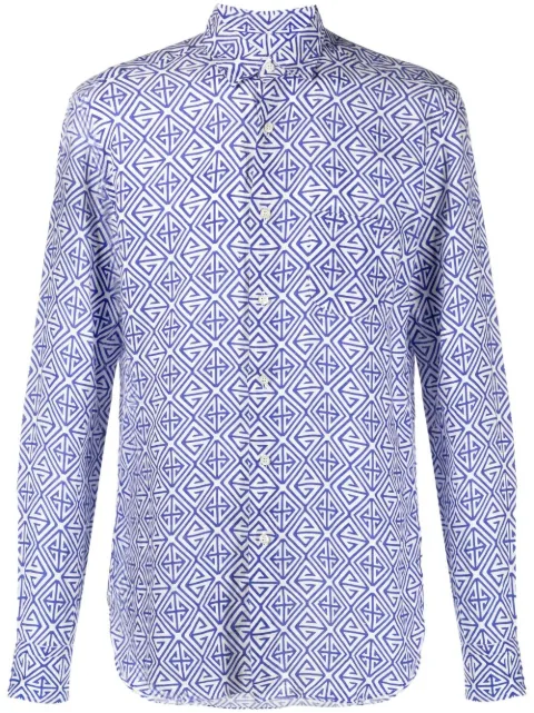 PENINSULA SWIMWEAR all-over graphic-print shirt
