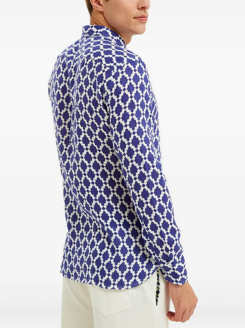 PENINSULA SWIMWEAR Overhemd met patroon Blauw