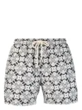 PENINSULA SWIMWEAR geometric-print swim shorts - Black