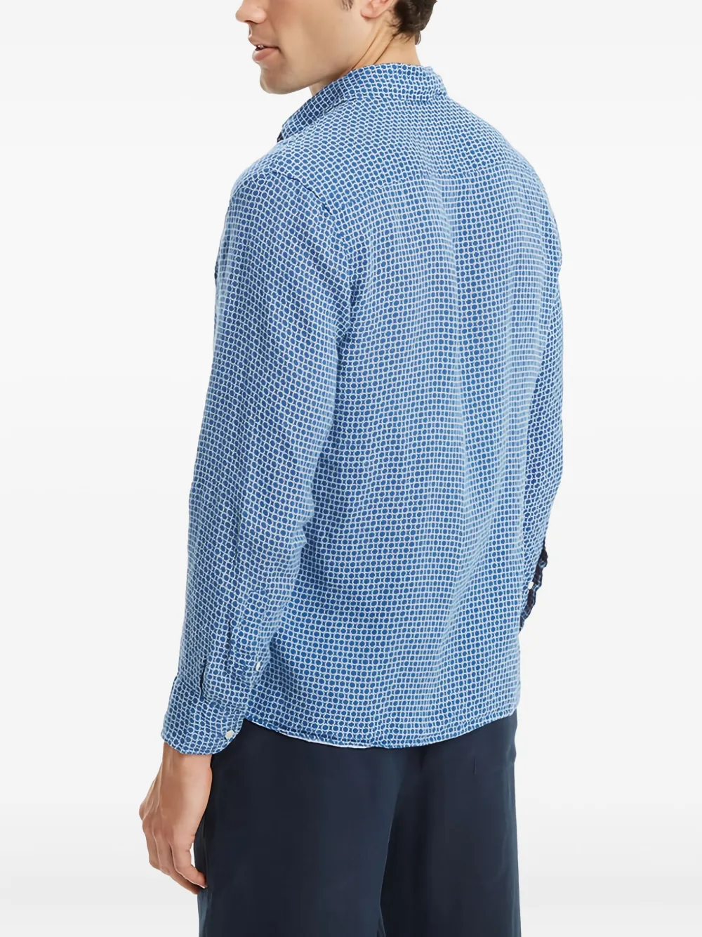 PENINSULA SWIMWEAR Overhemd met patroon en zak Blauw