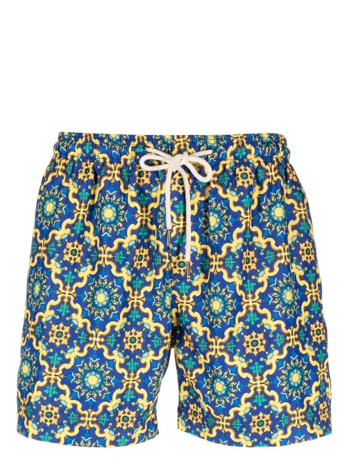 Short de bain à imprimé graphique - PENINSULA SWIMWEAR - Modalova